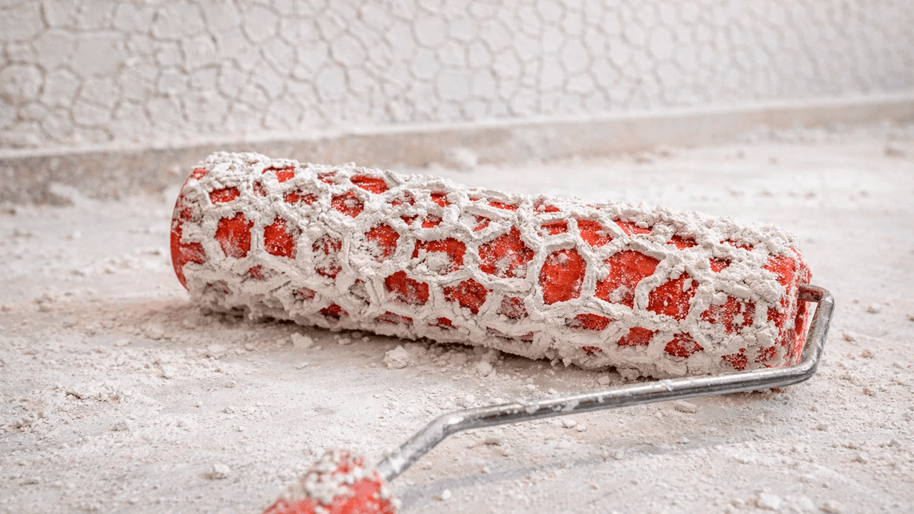 Использованный декоративный валик