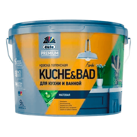 Латексная матовая краска для ванной комнаты