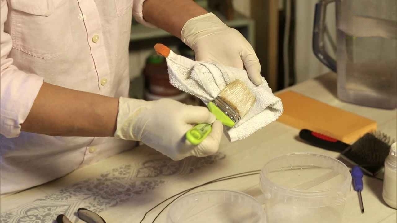 Как отмыть кисти от масляной краски?