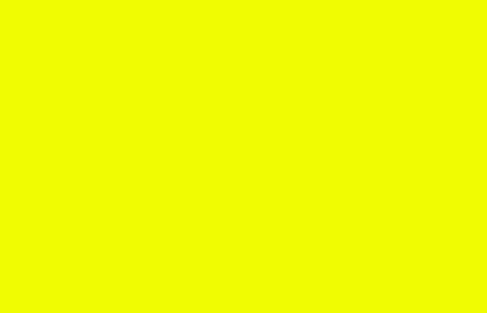 Цвет колеровки краски RAL 1026 (люминесцентный жёлтый)