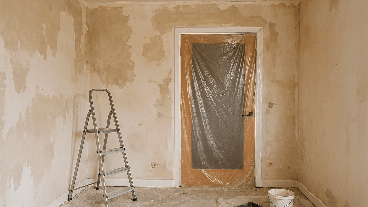 Чем укрыть дверь при ремонте?
