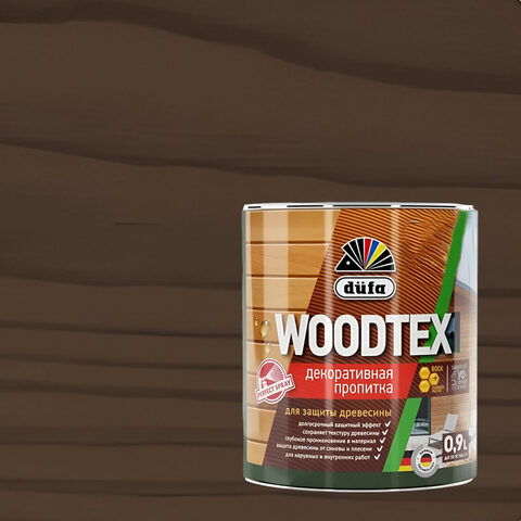 Декоративная пропитка для древесины Dufa Woodtex / Дюфа Вудтекс