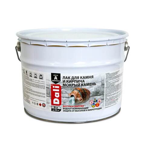 Лак для камня и кирпича акриловый Dali / Дали Мокрый Камень