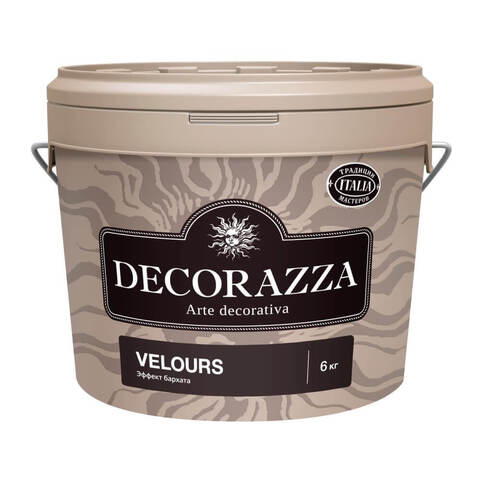 Декоративная штукатурка с эффектом мягкого нежного бархата Decorazza Velours / Декорацца Велюр