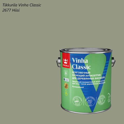 Кроющий антисептик для деревянных фасадов Tikkurila Vinha Classic / Тиккурила Винха Классик
