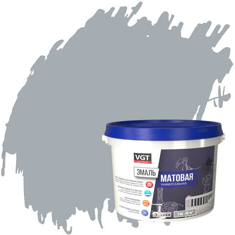 Эмаль универсальная цветная матовая ВД-АК-1179 VGT / ВГТ