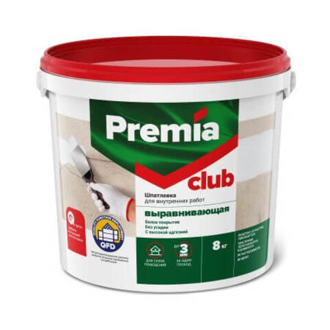 Шпатлевка выравнивающая для внутренних работ Premia Club / Премия Клаб