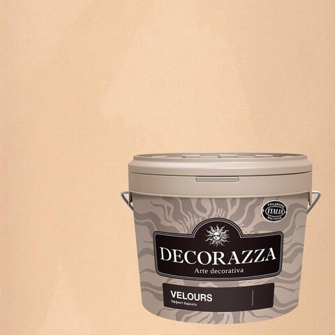 Декоративная штукатурка с эффектом мягкого нежного бархата Decorazza Velours / Декорацца Велюр
