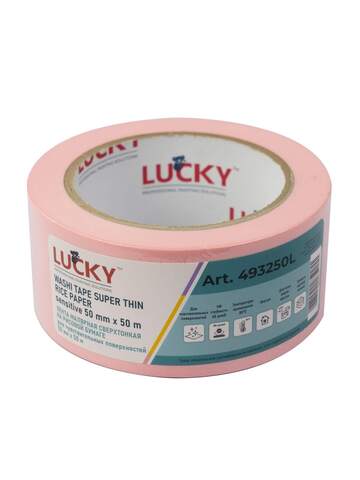 Лента малярная розовая UV 60 дней Lucky Washi / Лаки