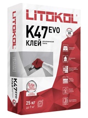 Клей для керамической плитки цементный Litokol K47 / Литокол