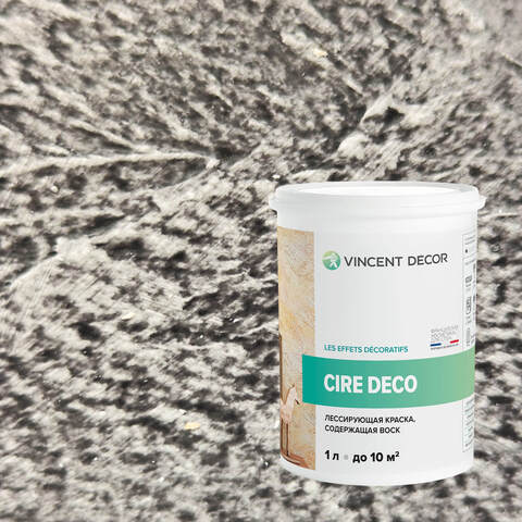 Краска декоративная лессирующая с воском Vincent Decor Cire Deco / Винсент Декор Сир Деко