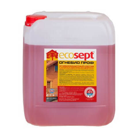 Огнебиозащитный состав для древесины светло-коричневый Ecosept Биопроф Проф / Экосепт