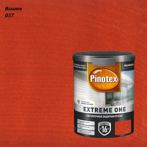 Краска сверхпрочная для деревянных фасадов Pinotex Extreme One / Пинотекс Экстрим Уан