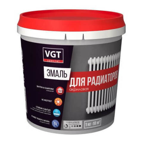 Эмаль акриловая для радиаторов ВД-АК-1179 VGT Профи / ВГТ