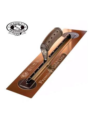 Кельма с ручкой кожа Olejnik Premium Gold Line Medium Flex 0,4 мм / Олейник