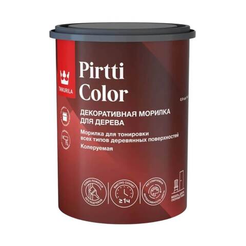 Морилка декоративная для дерева Tikkivala Tikkurila Pirtti Color / Тиккивала Тиккурила Пиртти Колор