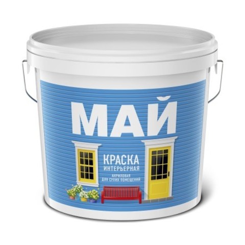 Краска интерьерная акриловая Май матовая