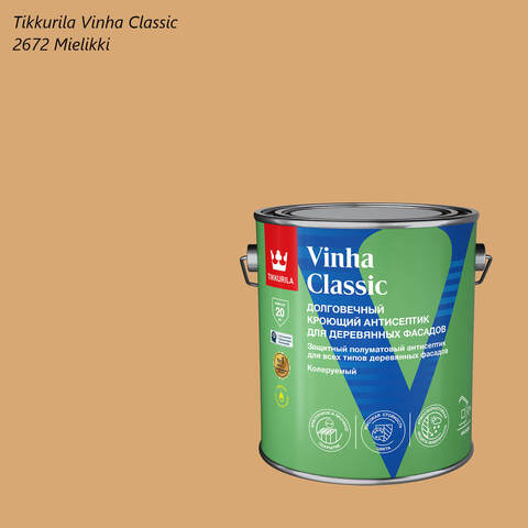 Кроющий антисептик для деревянных фасадов Tikkurila Vinha Classic / Тиккурила Винха Классик