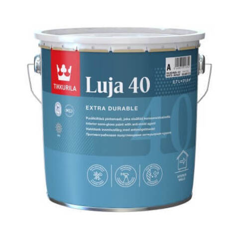Краска для влажных помещений Tikkurila Luja 40 / Тиккурила Луя 40 полуглянцевая
