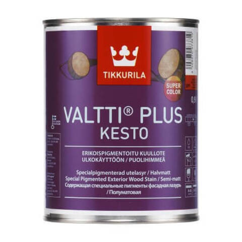 Лазурь фасадная для древесины Tikkurila Valtti Plus Kesto / Тиккурила Валтти Плюс Кесто