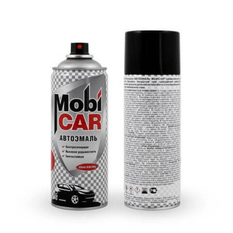 Автоэмаль аэрозольная профессиональная с эффектом металлик MobiCAR / Мобикар