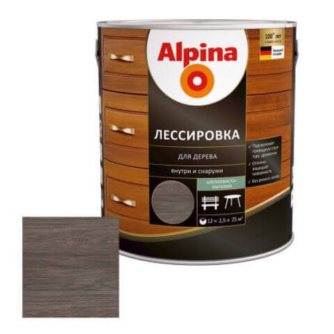 Лазурь лессирующая для дерева Alpina / Альпина
