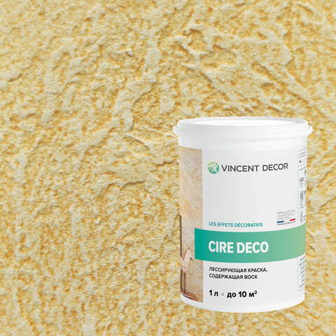 Краска декоративная лессирующая с воском Vincent Decor Cire Deco / Винсент Декор Сир Деко