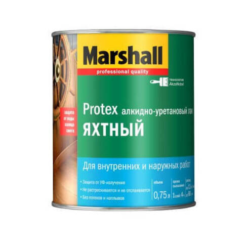 Лак яхтный Marshall Protex Yat Vernik 90 / Маршал Протекс Яхт 90 глянцевый