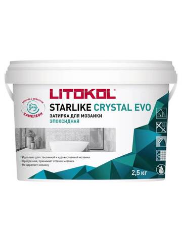 Затирка для мозаики с эффектом хамелеон Litokol Starlike Crystal EVO / Литокол