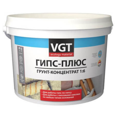 Грунт-концентрат 1:6 VGT Гипс-Плюс / ВГТ