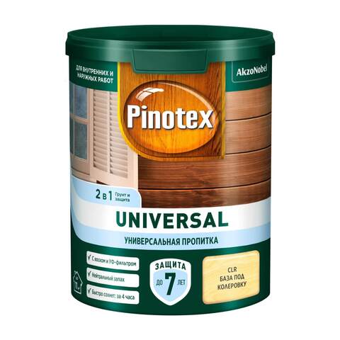 Универсальная пропитка на водной основе 2в1 для древесины Pinotex Universal / Пинотекс Универсал