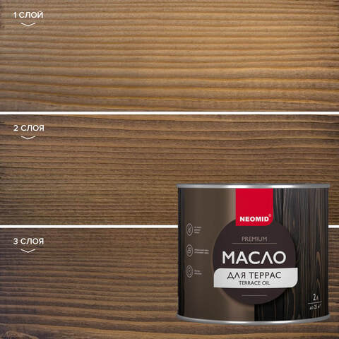 Масло для террас Neomid Terrace Oil Premium / Неомид Террас Ойл Премиум