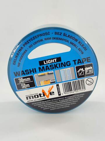 Лента малярная голубая Motive Washi Light / Мотив