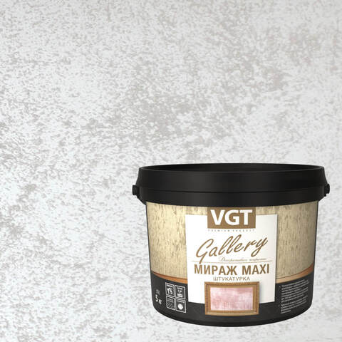 Штукатурка декоративная матовая VGT Gallery Мираж Maxi / ВГТ Макси