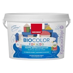 Лазурь деревозащитная Neomid BioColor for Kids / Неомид БиоКолор Кидс