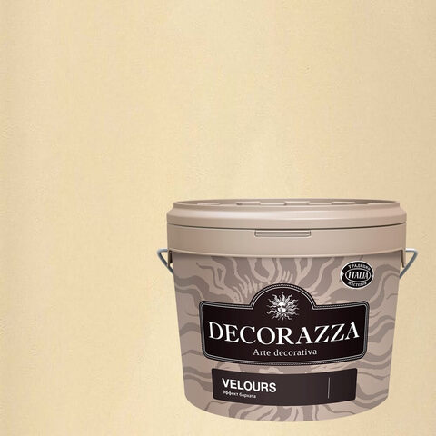 Декоративная штукатурка с эффектом мягкого нежного бархата Decorazza Velours / Декорацца Велюр