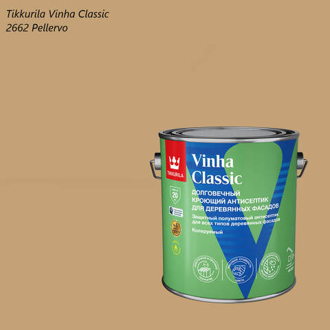 Кроющий антисептик для деревянных фасадов Tikkurila Vinha Classic / Тиккурила Винха Классик
