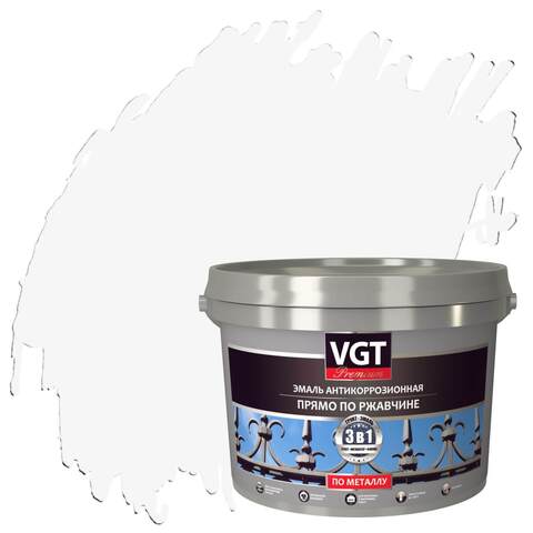 Эмаль антикоррозионная прямо по ржавчине VGT Premium / ВГТ Премиум
