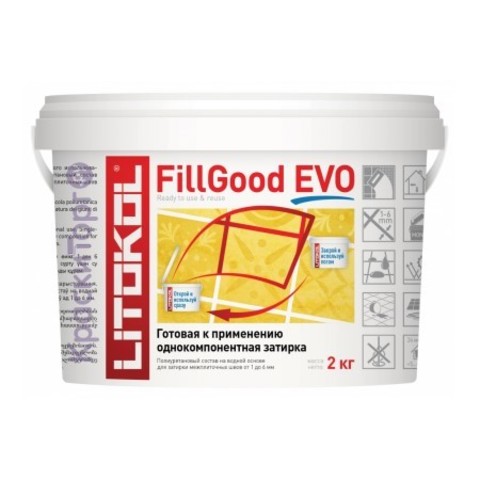 Затирка для плитки однокомпонентная полиуретановая Litokol FillGood Evo / Литокол Филгуд Эво