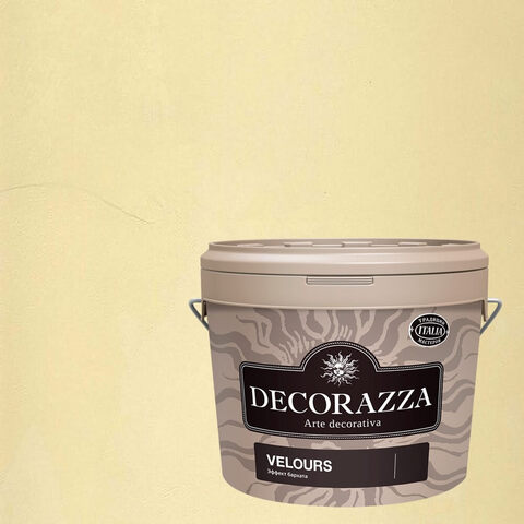 Декоративная штукатурка с эффектом мягкого нежного бархата Decorazza Velours / Декорацца Велюр