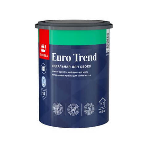 Краска для обоев и стен Tikkurila Euro Trend / Тиккурила Евро Тренд матовая