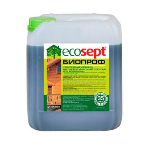Антисептический консервирующий состав для древесины фисташковый Ecosept Биопроф / Экосепт