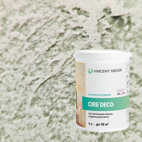 Краска декоративная лессирующая с воском Vincent Decor Cire Deco / Винсент Декор Сир Деко