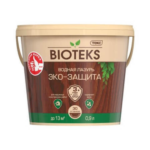 Водная лазурь для древесины Bioteks / Биотекс Эко-защита