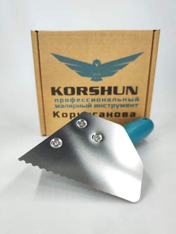 Шпатель Корчуганова зубчатый для углов Korshun / Коршун