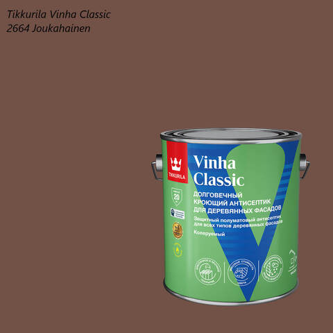 Кроющий антисептик для деревянных фасадов Tikkurila Vinha Classic / Тиккурила Винха Классик