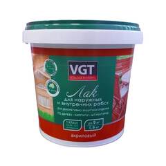 Лак цветной акриловый глянцевый для наружных и внутренних работ VGT / ВГТ