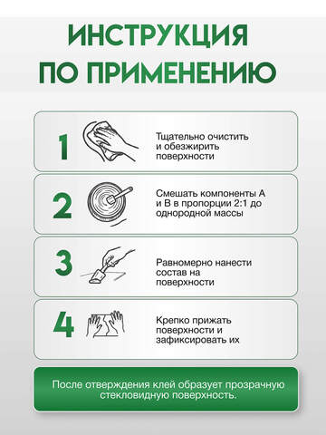 Клей эпоксидный двухкомпонентный Demex / Демекс