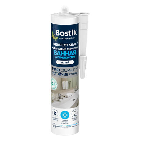 Герметик силиконовый для ванной Экстра Bostik Perfect Seal / Бостик