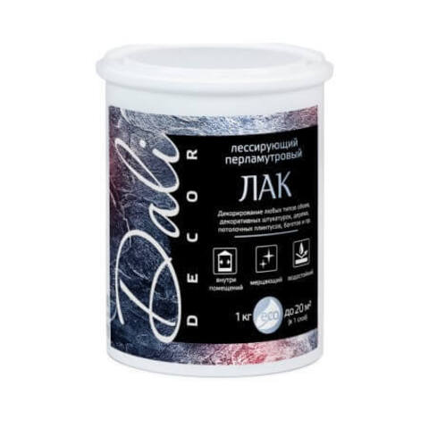 Лак лессирующий перламутровый для декоративной штукатурки Dali-Decor / Дали-Декор